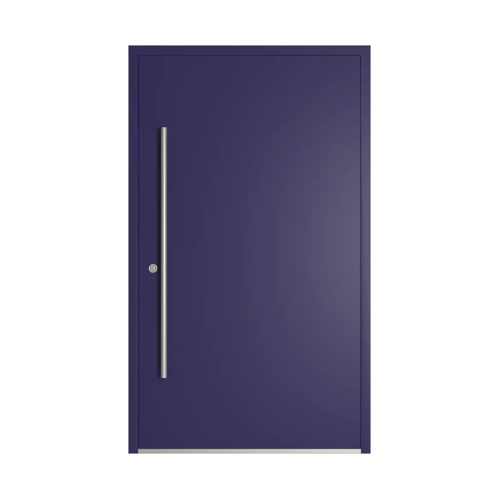 RAL 5022 Night blue entry-doors models-of-door-fillings wood without-glazing