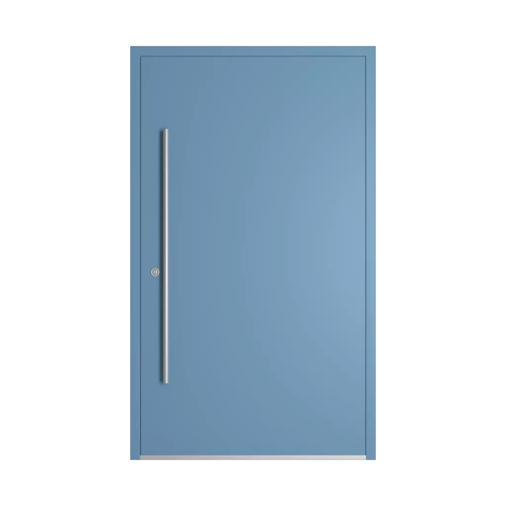 RAL 5024 Pastel blue entry-doors models dindecor 6132-black  