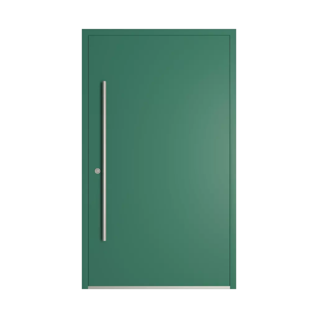 RAL 6000 Patina green entry-doors models dindecor model-5041  