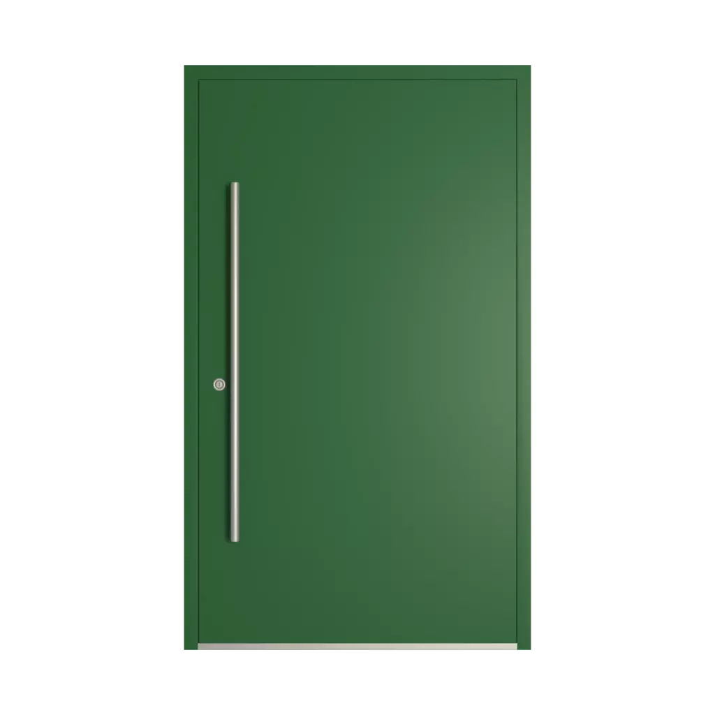 RAL 6002 Leaf green entry-doors models dindecor 6132-black  