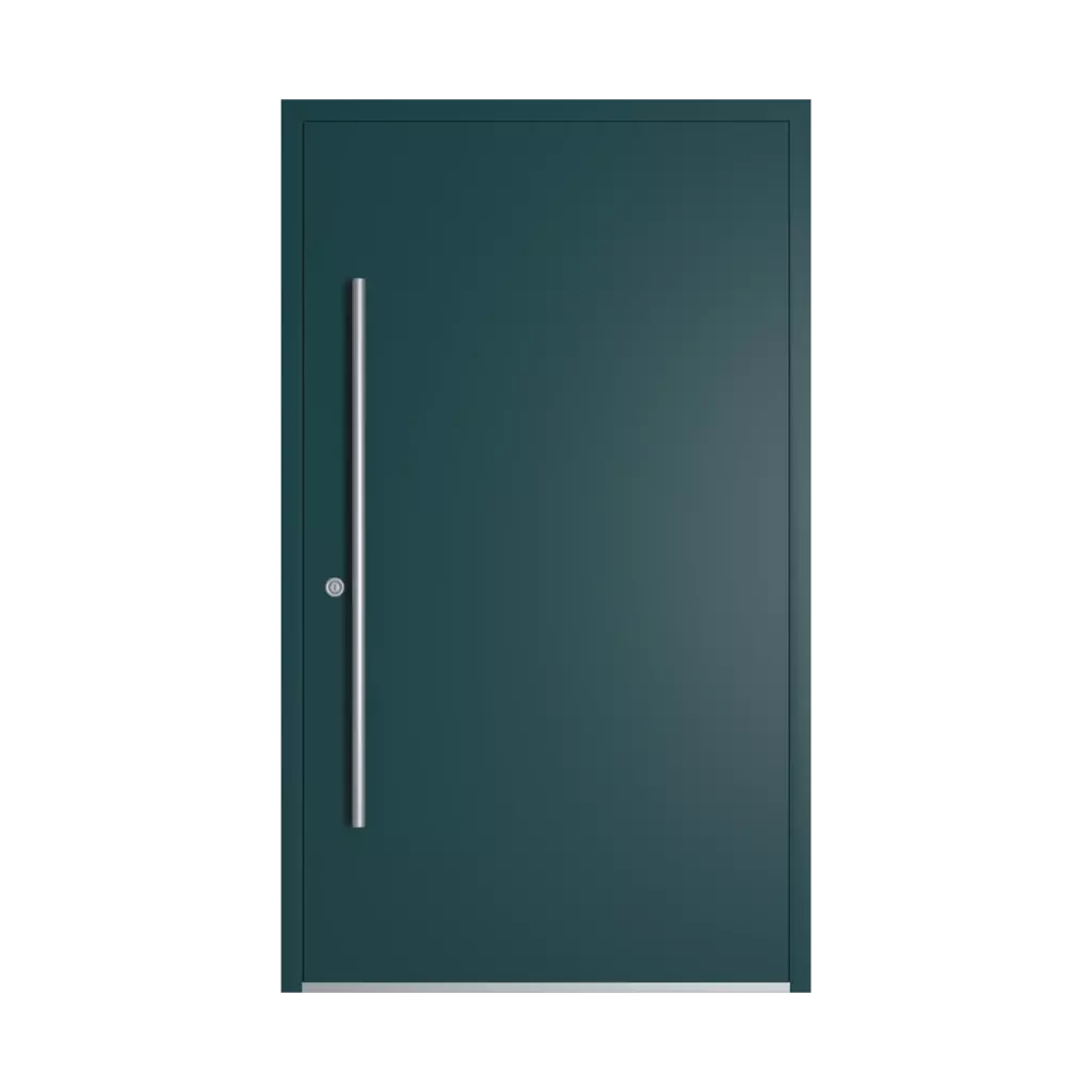 RAL 6004 Blue green entry-doors models dindecor model-6129  