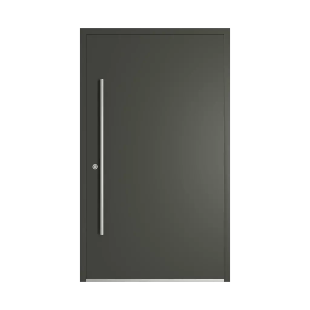 RAL 6006 Grey olive entry-doors models dindecor 6132-black  