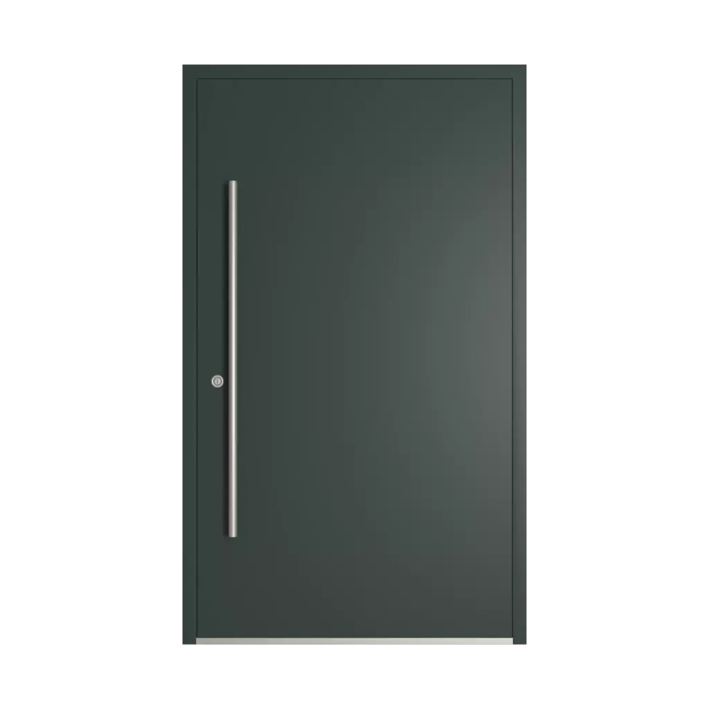 RAL 6012 Black green entry-doors models dindecor 6132-black  