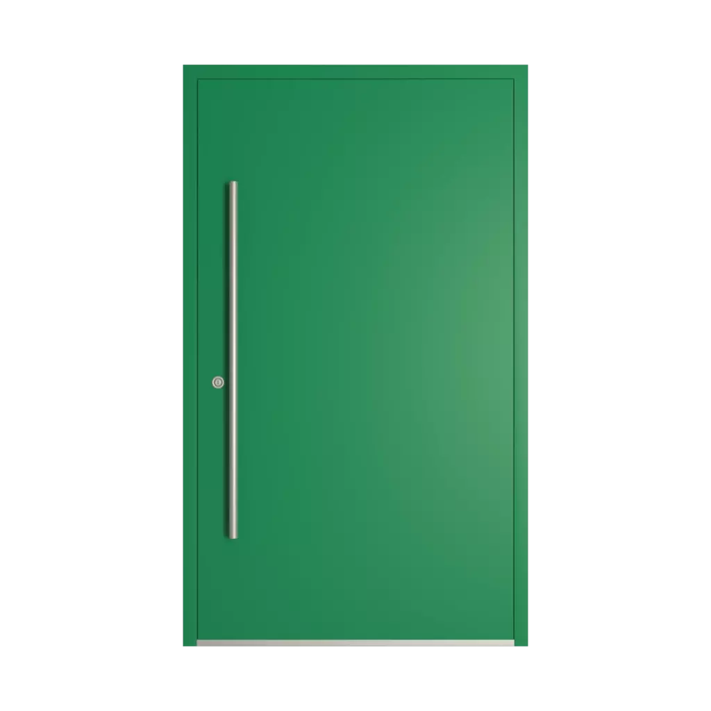 RAL 6024 traffic green entry-doors models dindecor 6132-black  