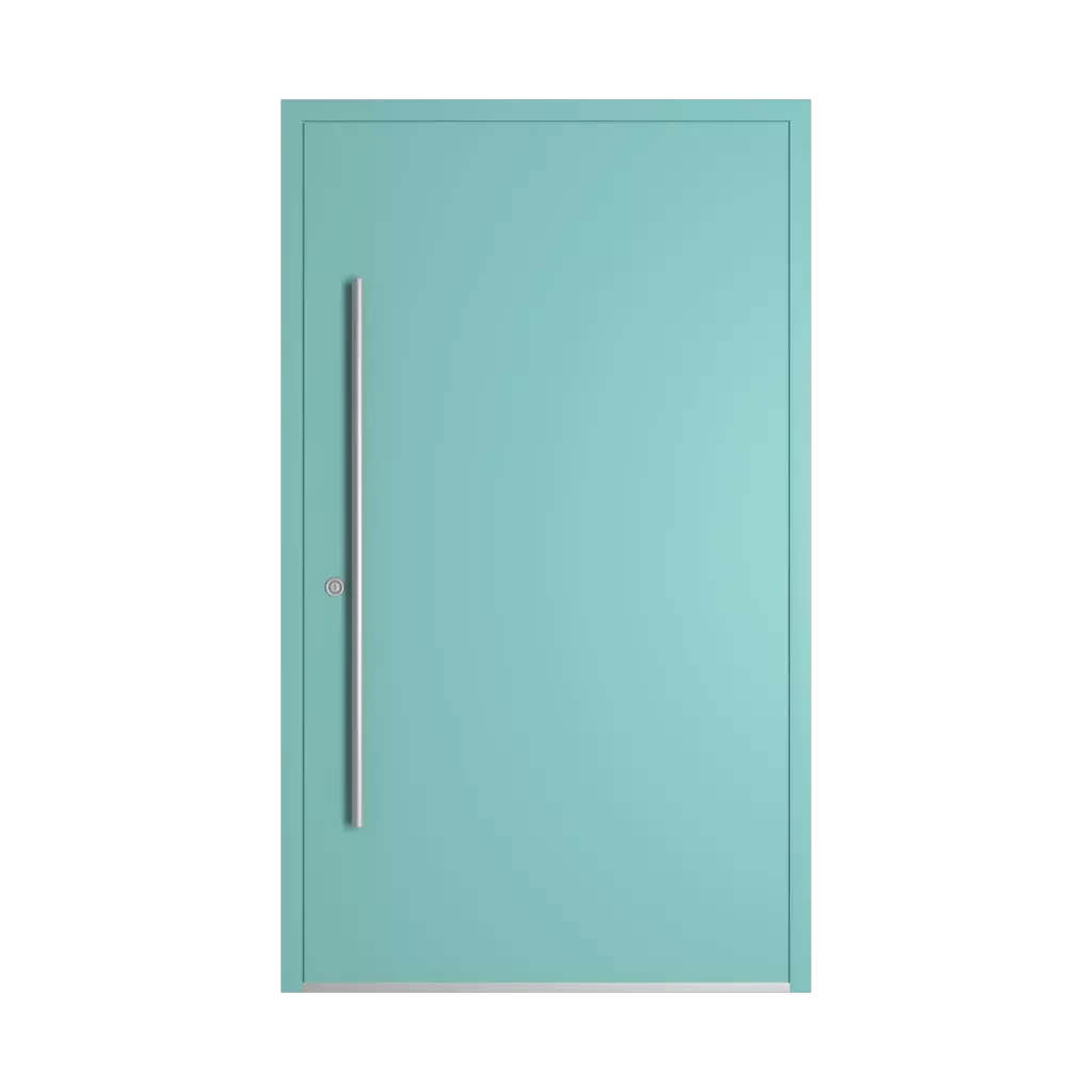 RAL 6027 Light green entry-doors models dindecor sk01-beton  