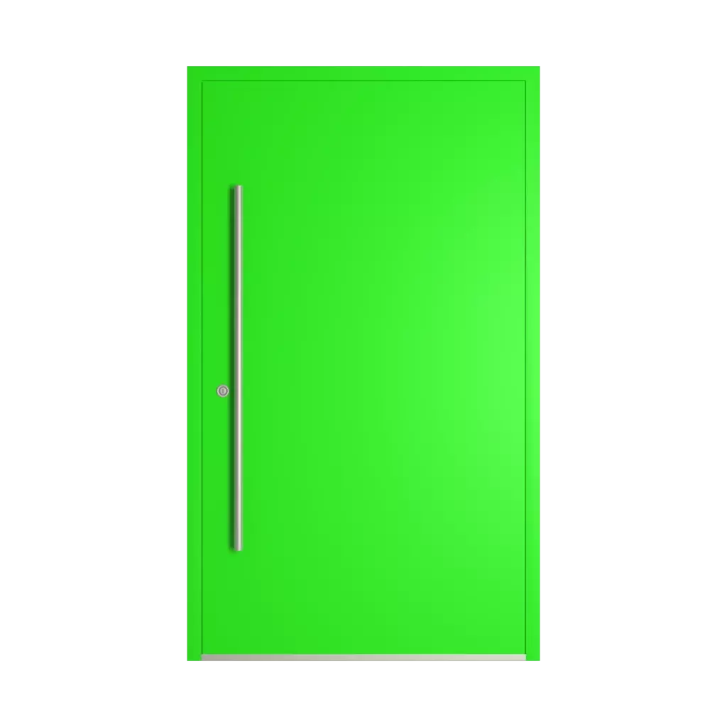 RAL 6037 Pure green entry-doors models dindecor ll06  