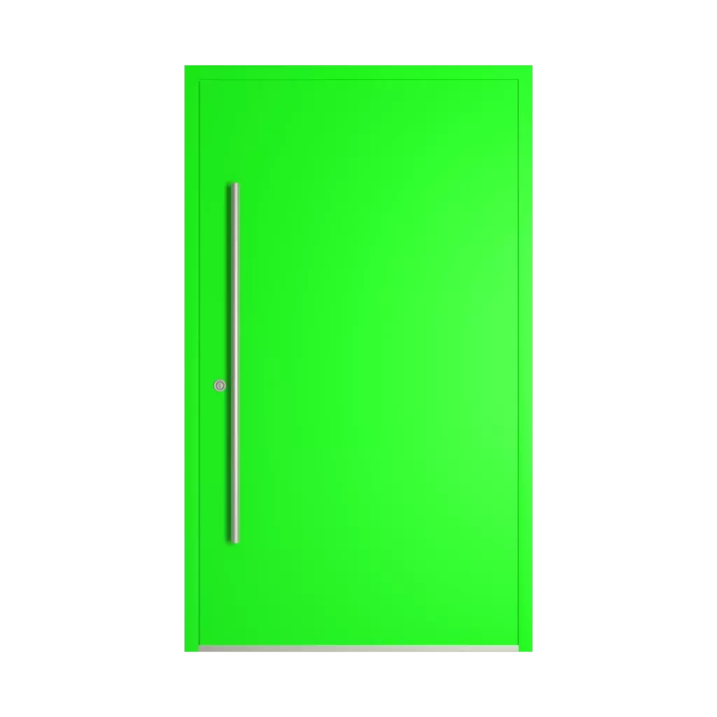 RAL 6038 Luminous green entry-doors models dindecor model-5041  