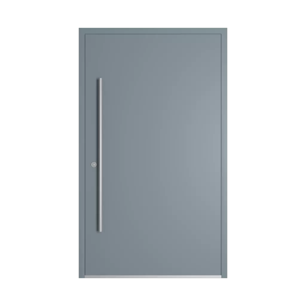 RAL 7000 Squirrel grey entry-doors models dindecor 6024-pvc  