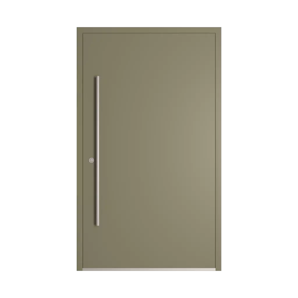 RAL 7002 Olive grey entry-doors models dindecor model-5046-fr  