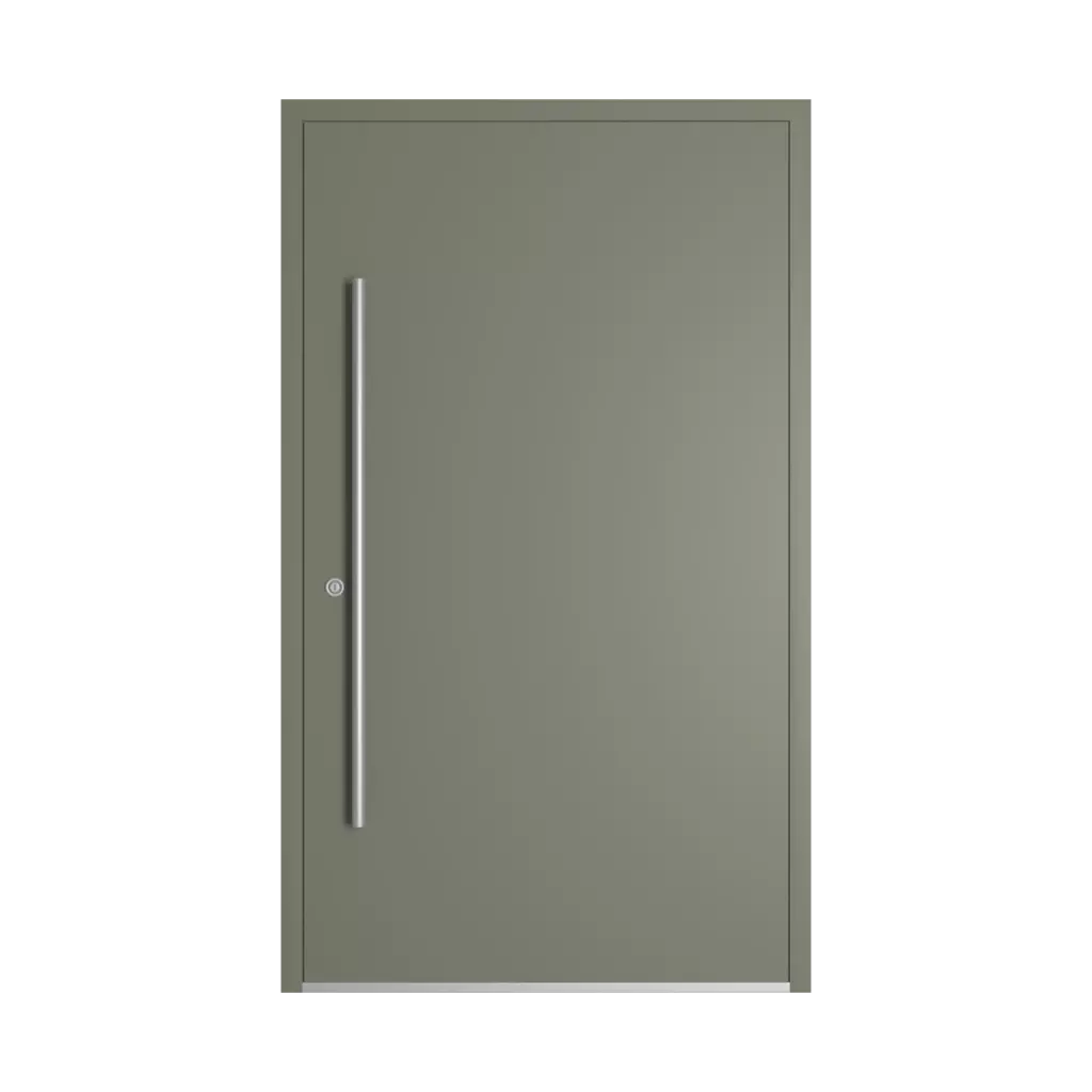 RAL 7003 Moss grey entry-doors models dindecor sk06-grey  