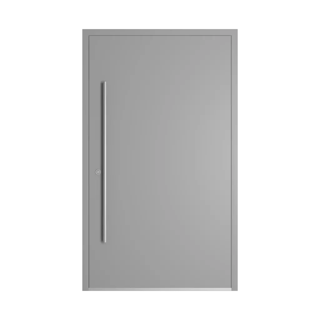 RAL 7004 Signal grey entry-doors models-of-door-fillings aluminum glazed