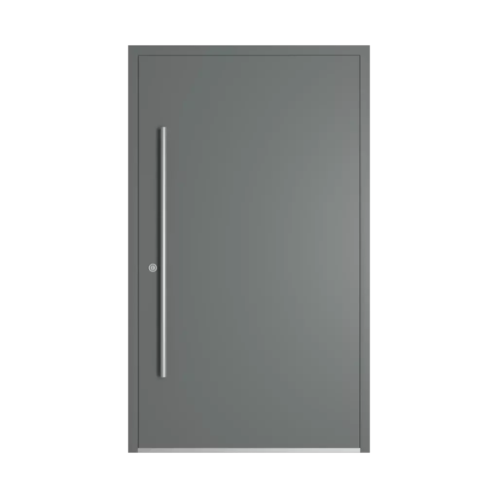 RAL 7005 Mouse Gray entry-doors models dindecor sk06-corten  