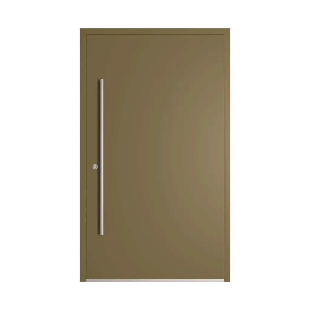 RAL 7008 Khaki grey entry-doors models adezo wilno  