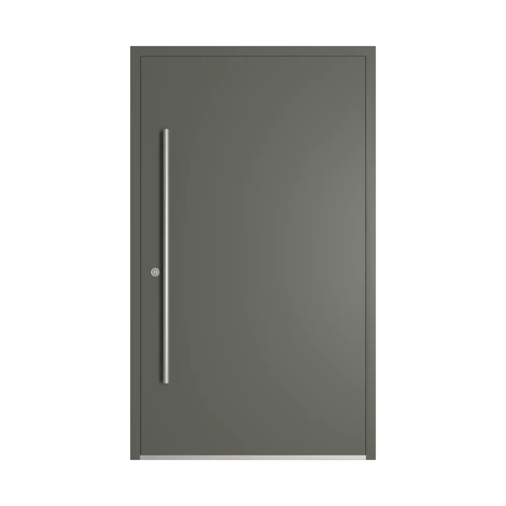 RAL 7009 Green grey entry-doors models dindecor sl01  