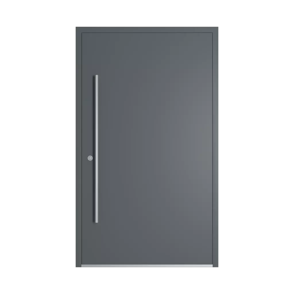 RAL 7012 Basalt grey entry-doors models dindecor sl07  