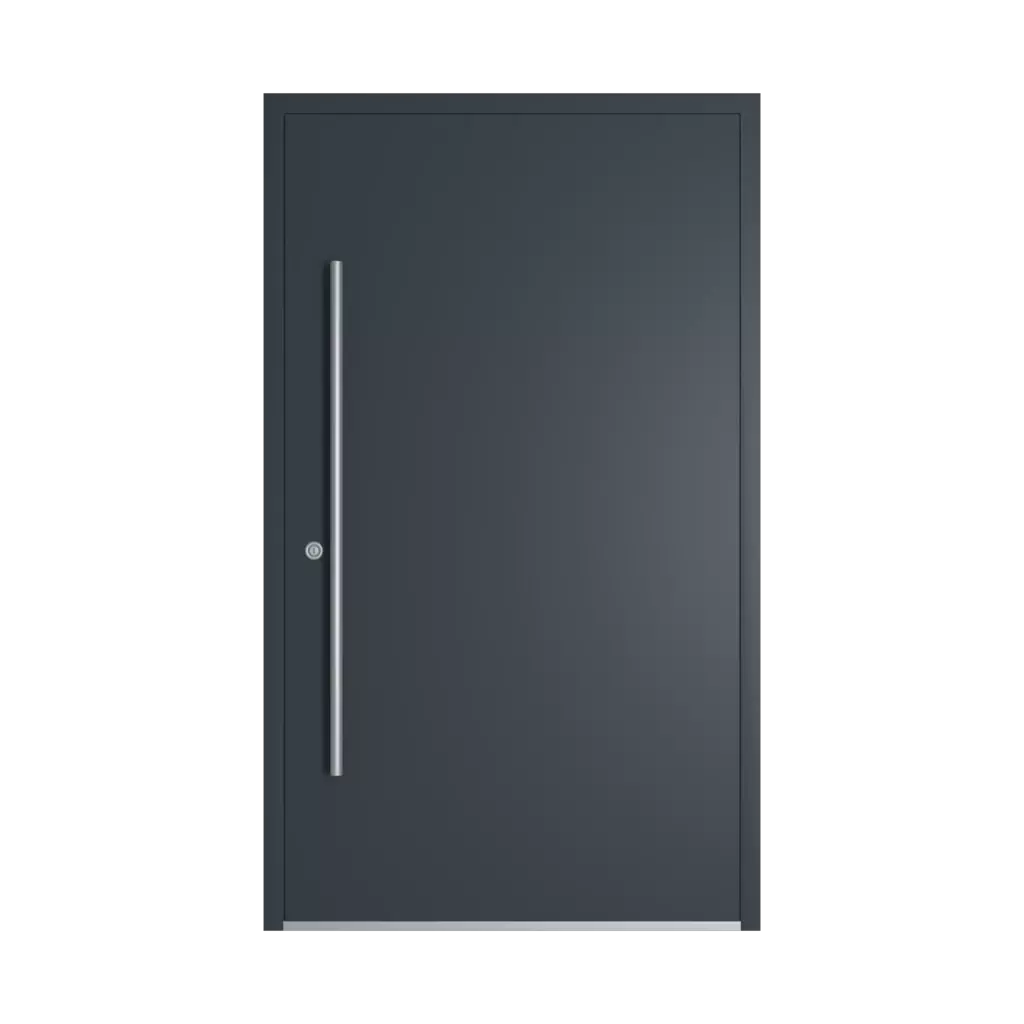 RAL 7016 Anthracite grey entry-doors models-of-door-fillings aluminum full