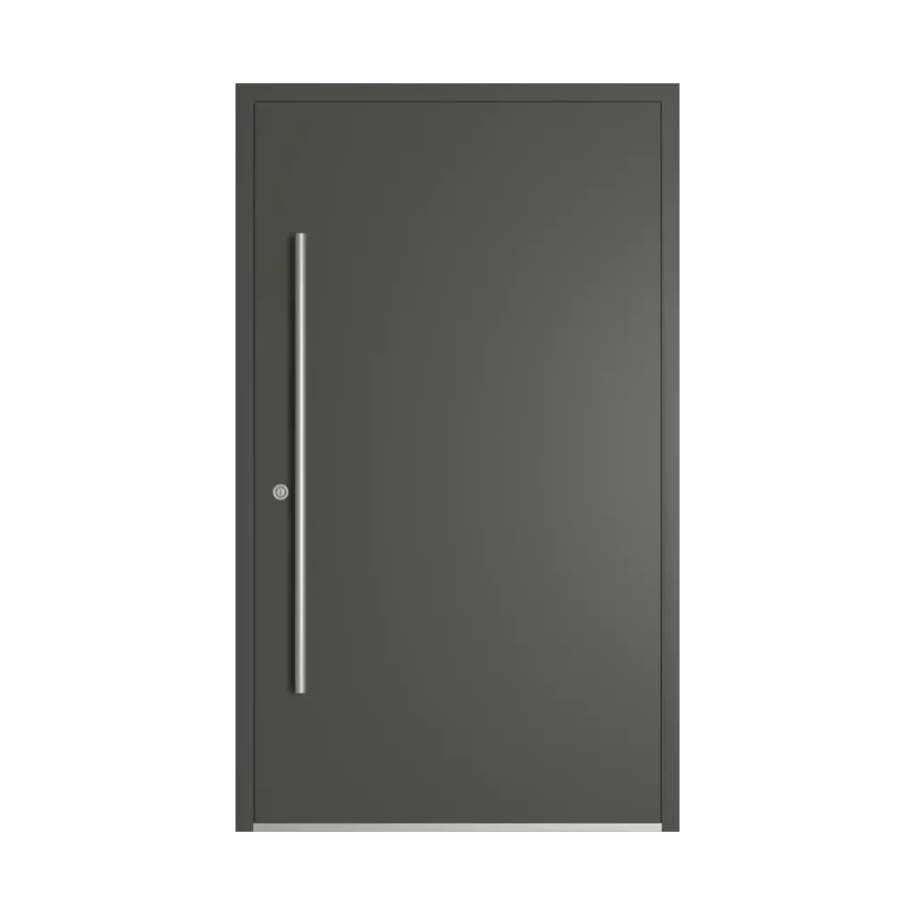 RAL 7022 Umbra grey entry-doors models dindecor 6024-pvc  