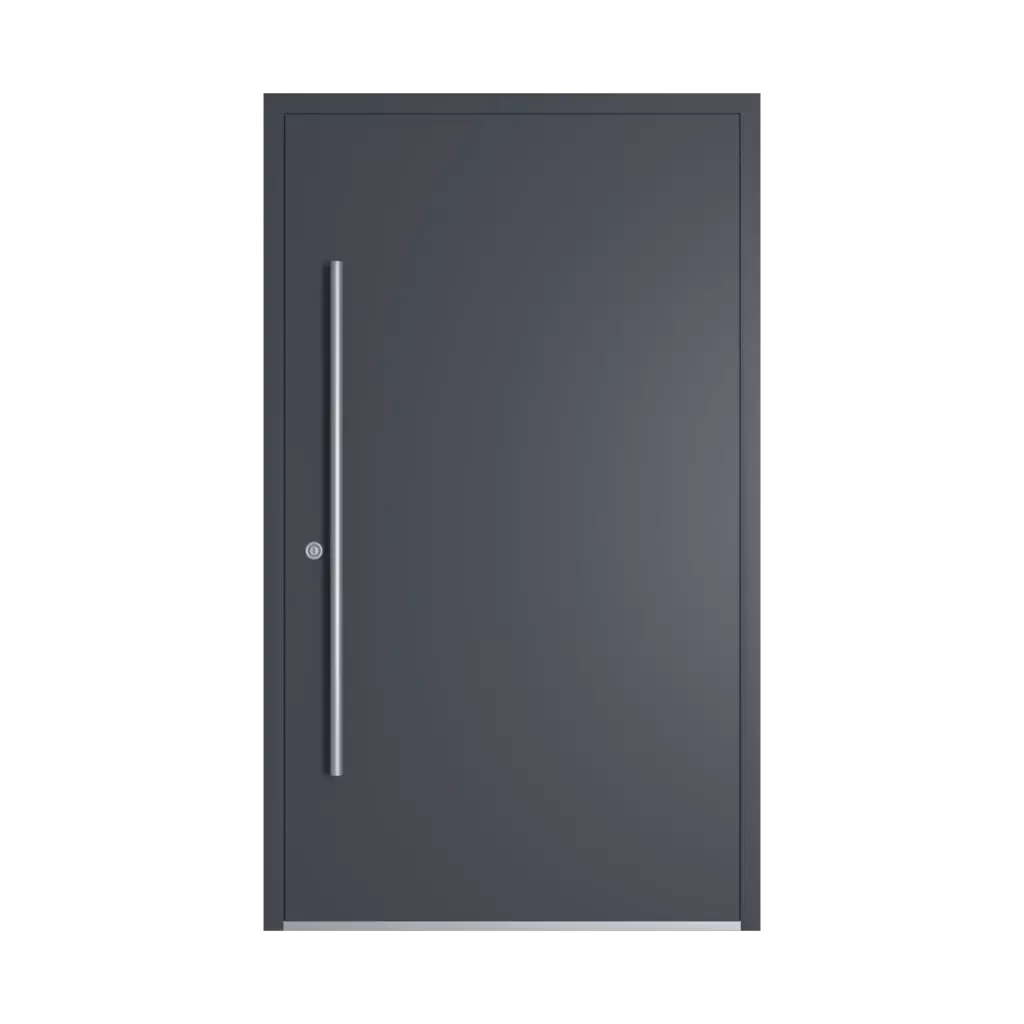 RAL 7024 Graphite grey entry-doors models dindecor model-5041  