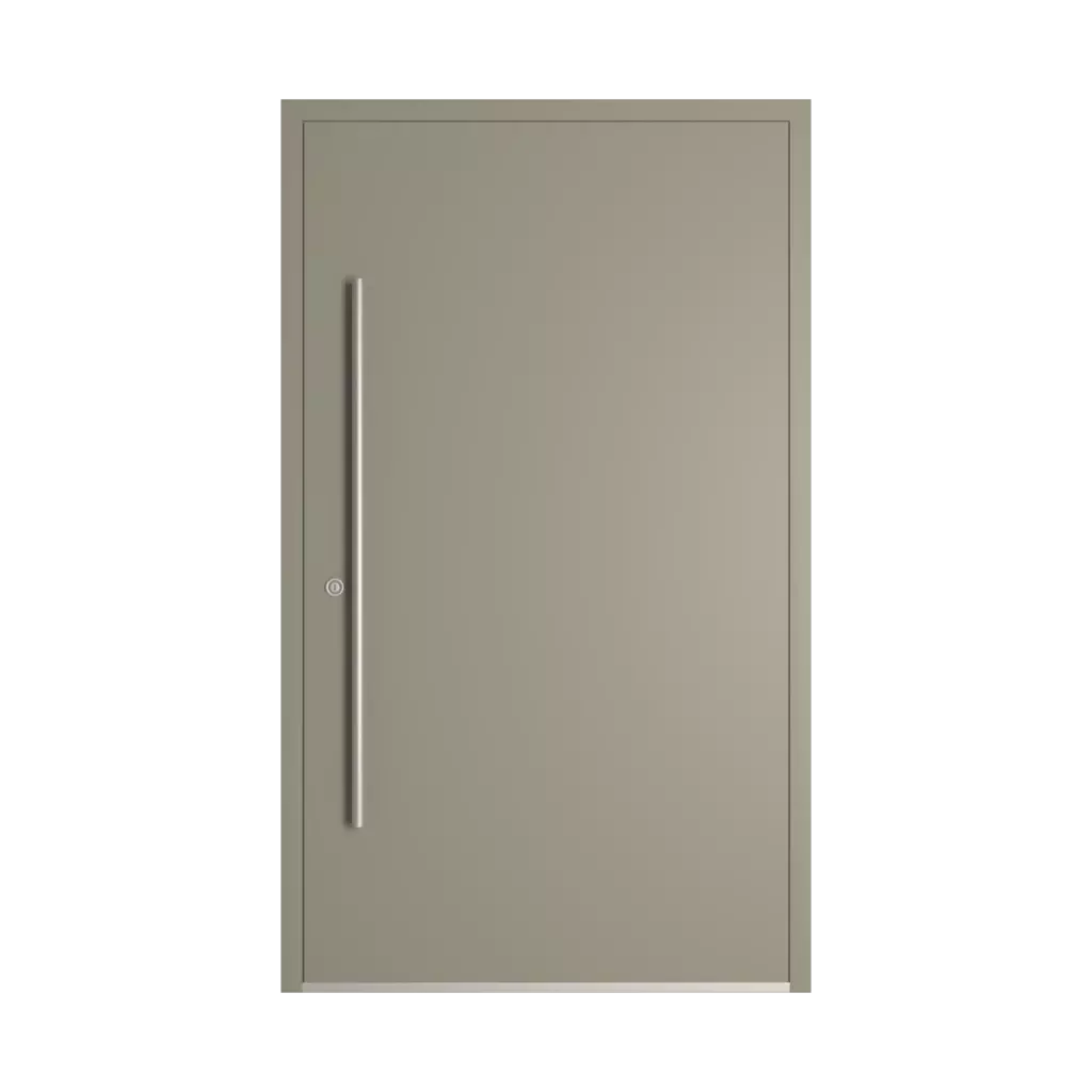 RAL 7030 Stone grey entry-doors models dindecor 6132-black  