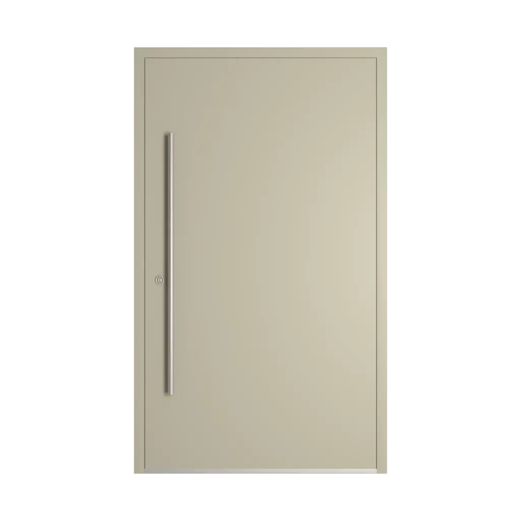 RAL 7032 Pebble grey entry-doors models-of-door-fillings wood without-glazing