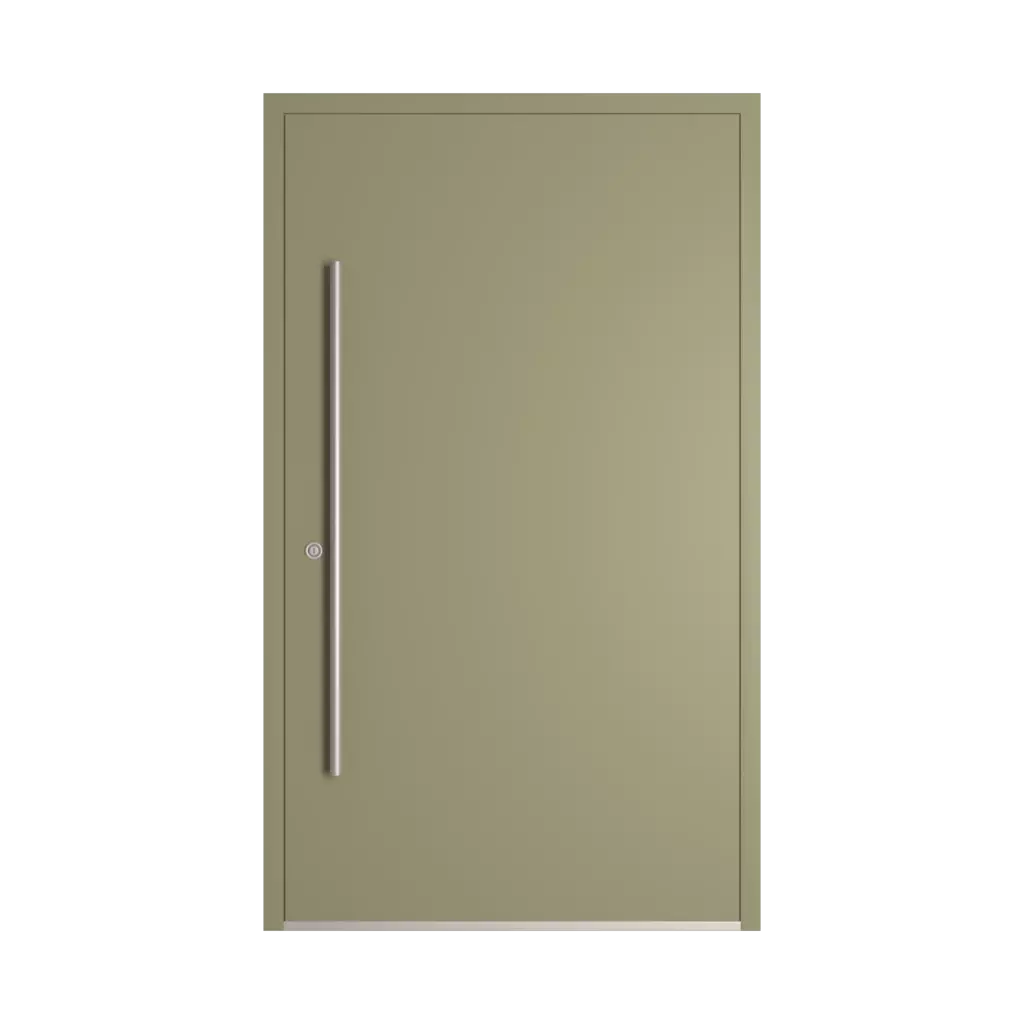 RAL 7034 Yellow grey entry-doors models dindecor 6132-black  