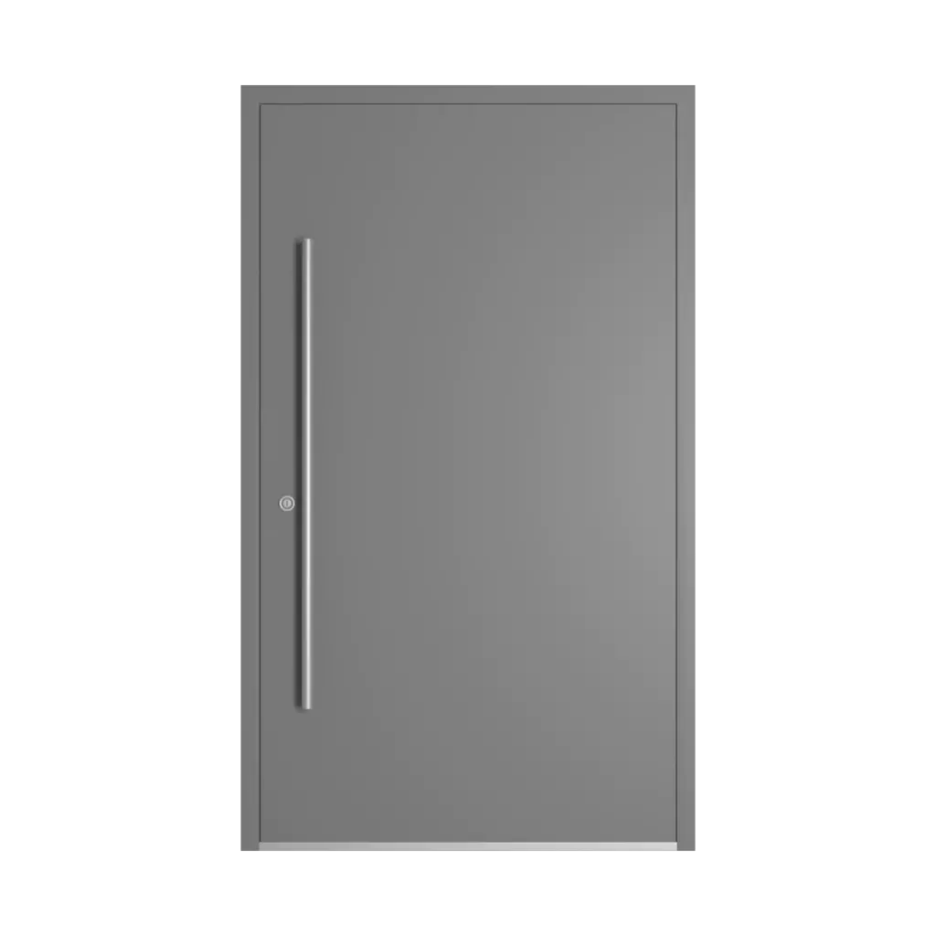 RAL 7037 Dusty grey entry-doors models dindecor 6132-black  