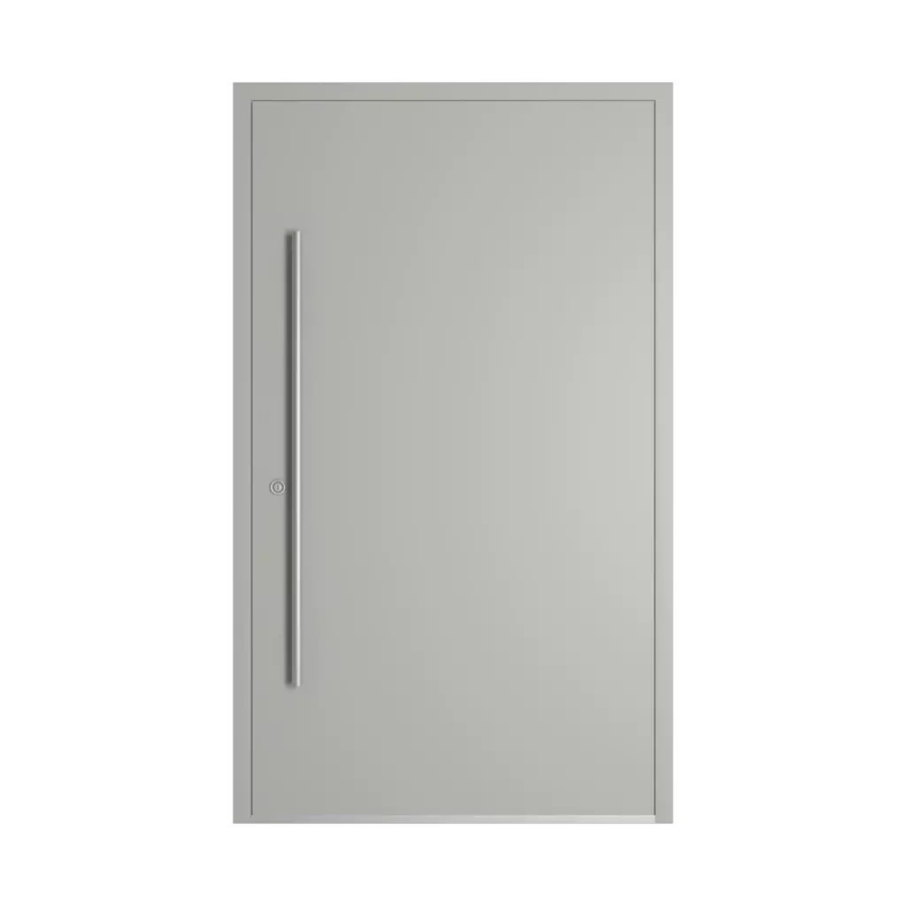 RAL 7038 Agate grey entry-doors models-of-door-fillings wood without-glazing