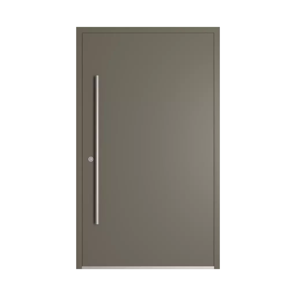 RAL 7039 Quartz grey entry-doors models dindecor 6132-black  