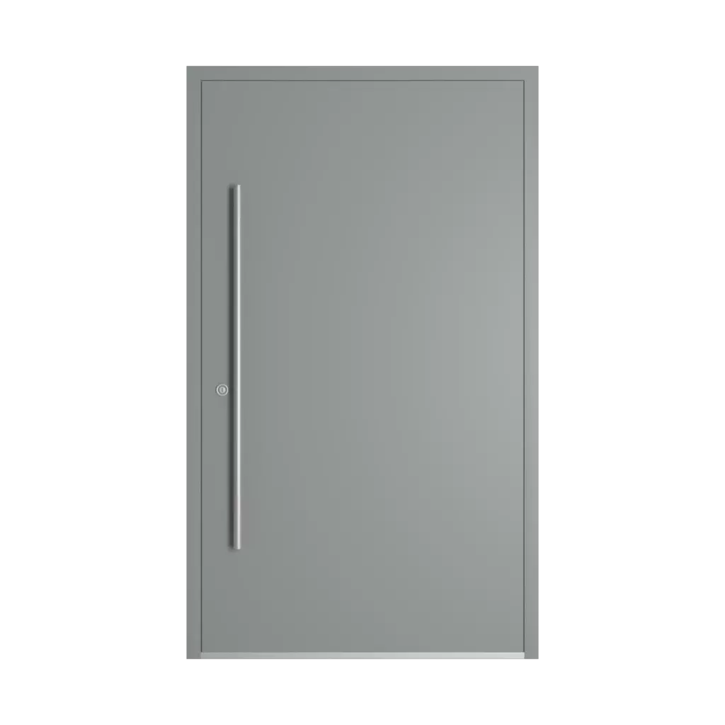 RAL 7042 Traffic grey A entry-doors models-of-door-fillings wood without-glazing