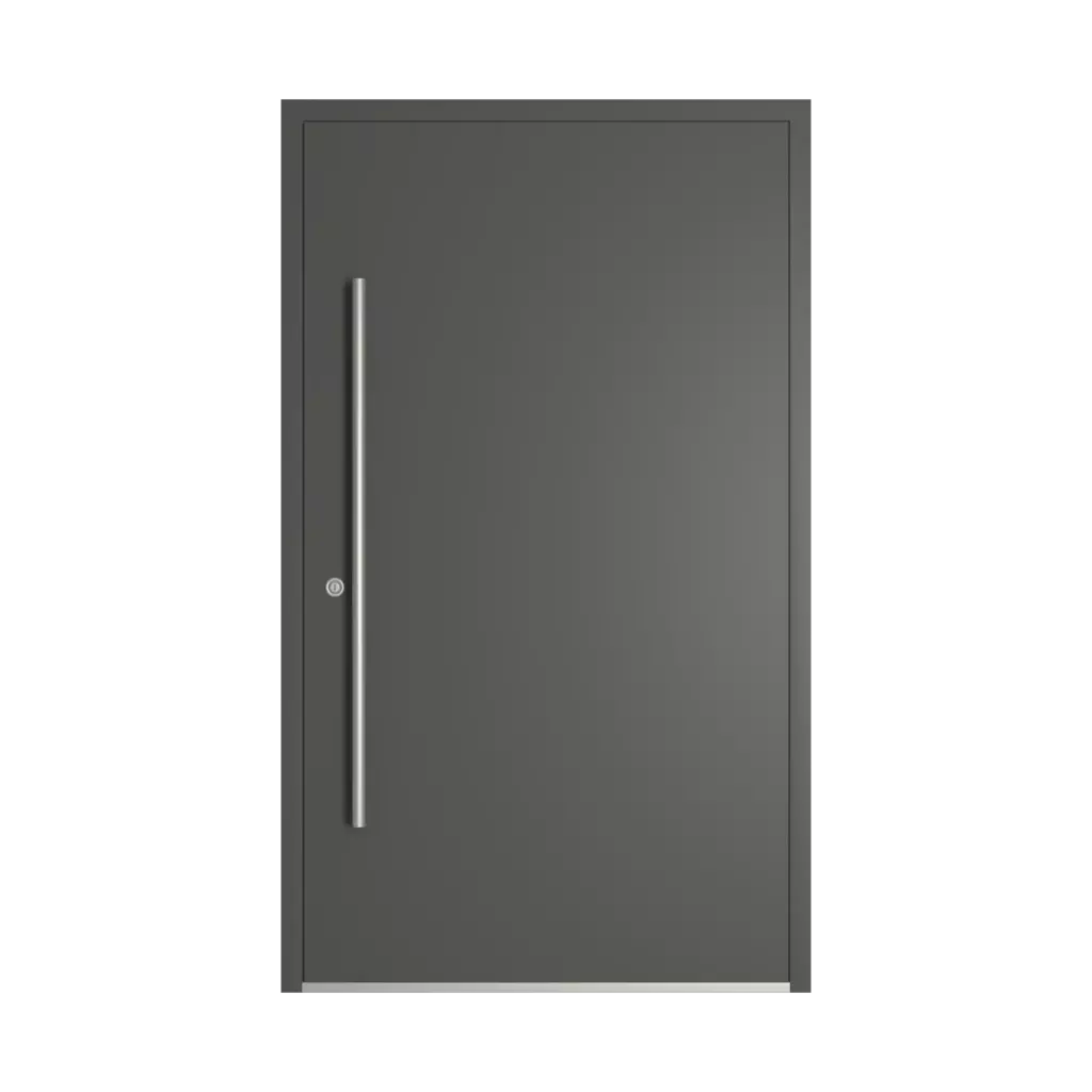 RAL 7043 Traffic grey B entry-doors models-of-door-fillings wood without-glazing