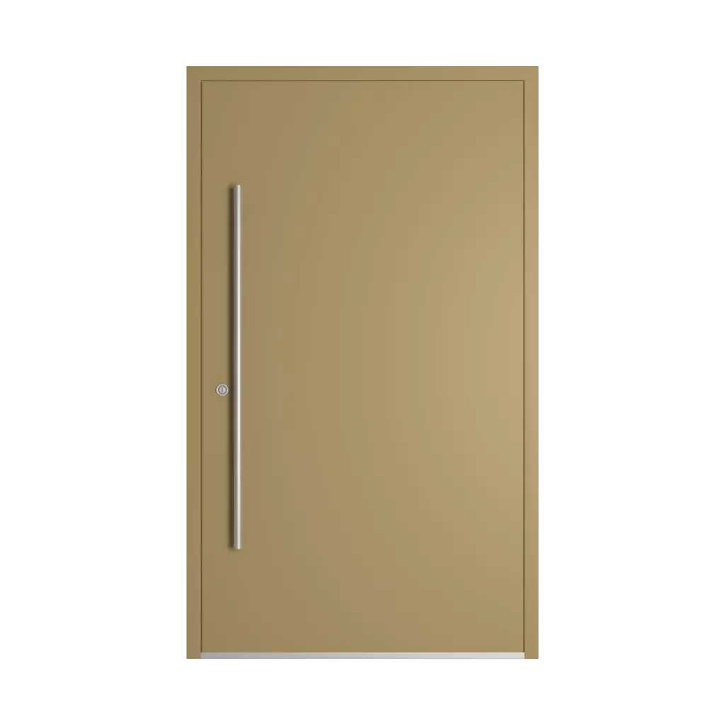 RAL 1020 Olive yellow entry-doors models dindecor model-5041  