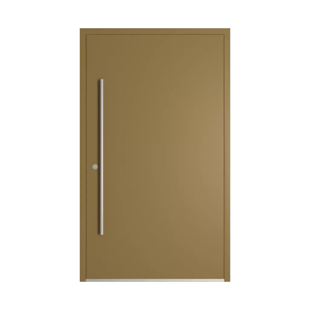 RAL 8000 Green brown entry-doors models dindecor 6132-black  