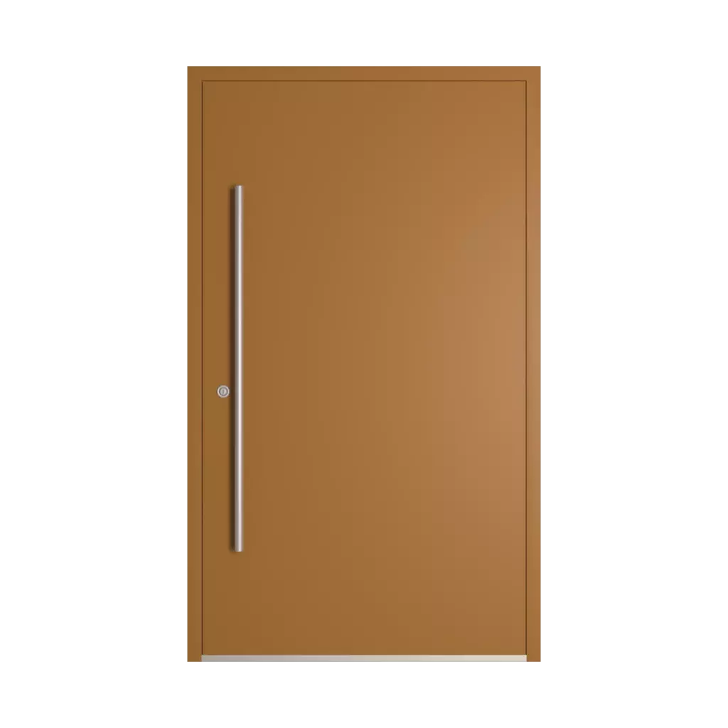 RAL 8001 Ochre brown entry-doors models dindecor 6115-pwz  