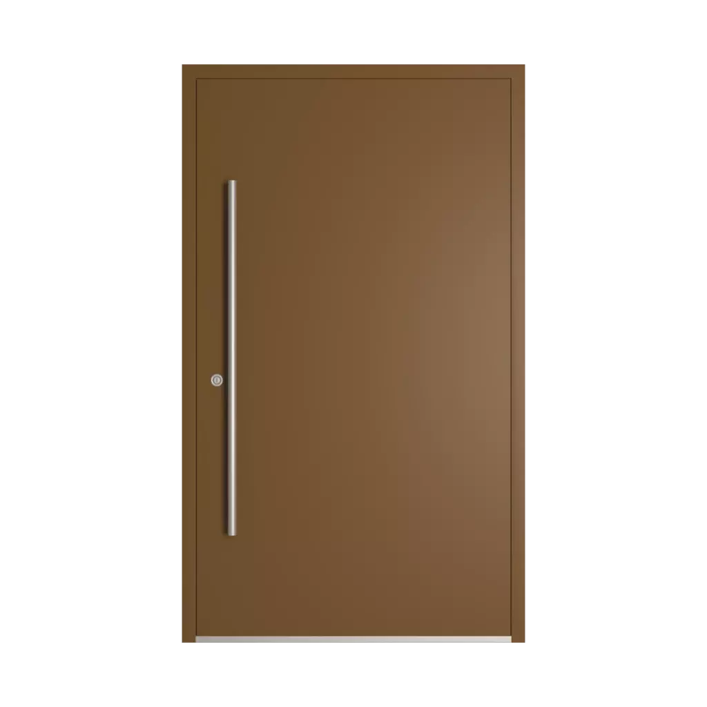 RAL 8008 Olive brown entry-doors models dindecor model-6128  