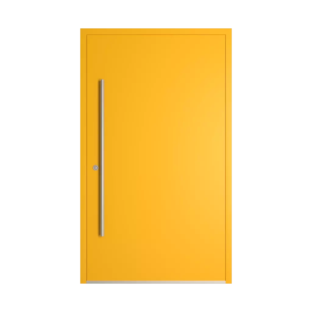 RAL 1021 Rape yellow entry-doors models-of-door-fillings wood without-glazing