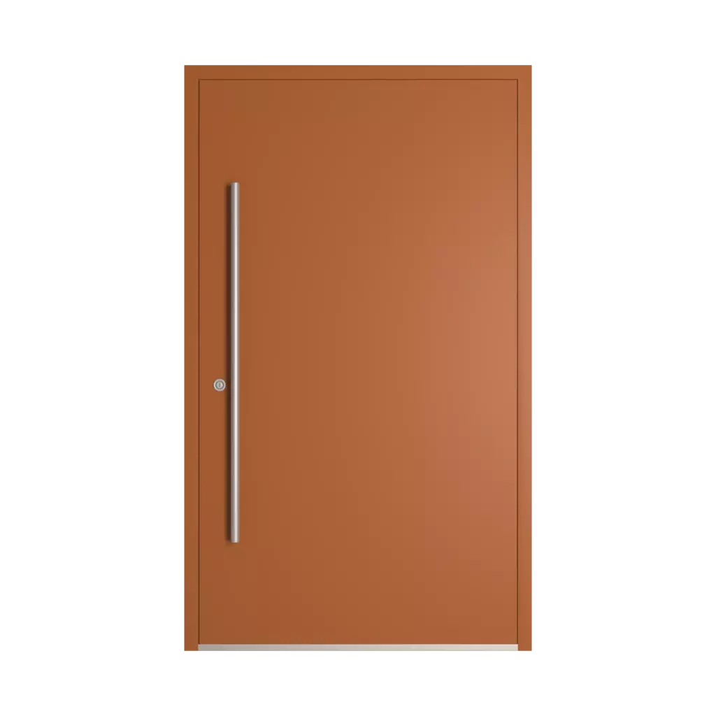 RAL 8023 Orange brown entry-doors models dindecor sk06-corten  