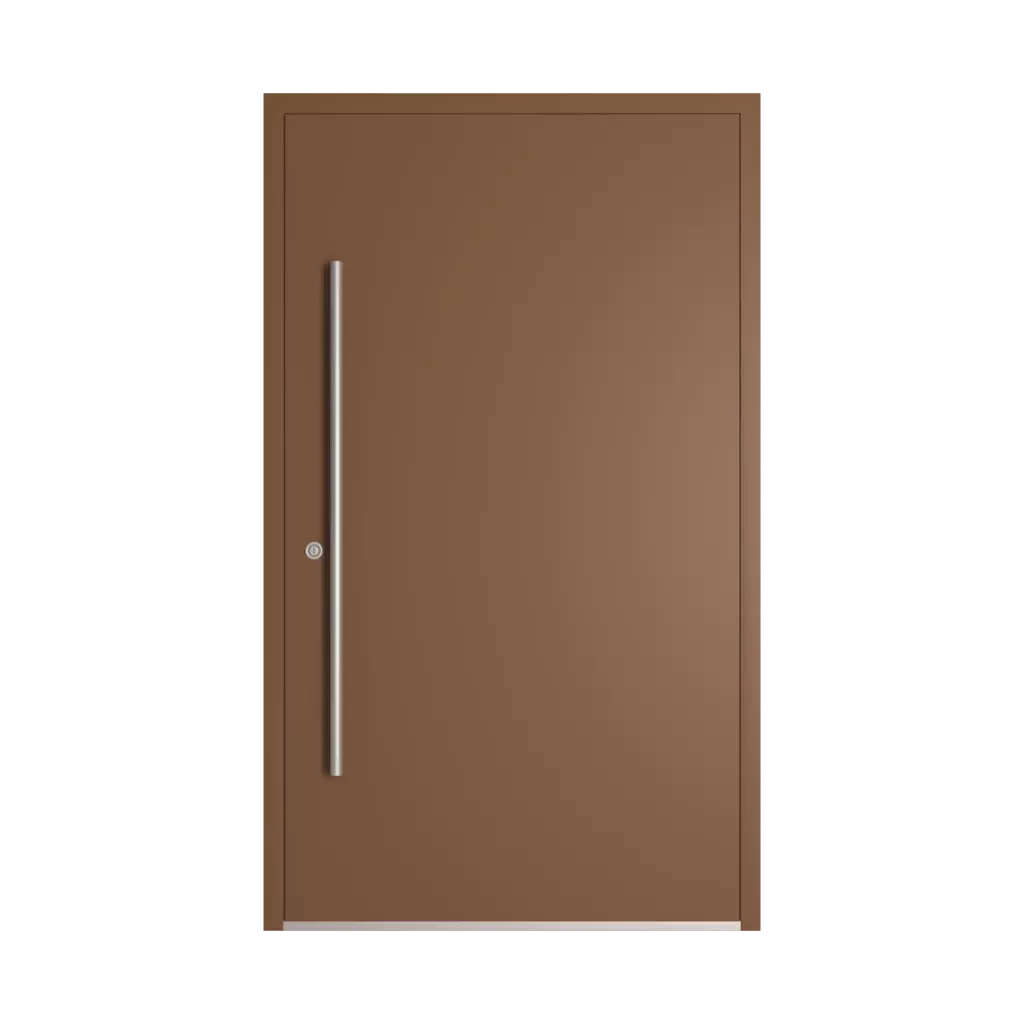 RAL 8024 Beige brown entry-doors models dindecor model-6129  