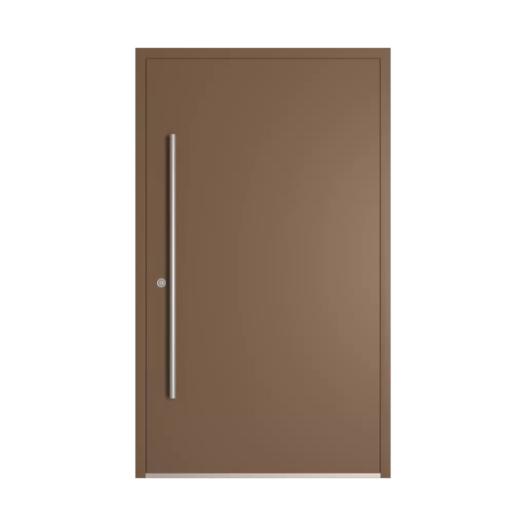 RAL 8025 Pale brown entry-doors models dindecor 6132-black  