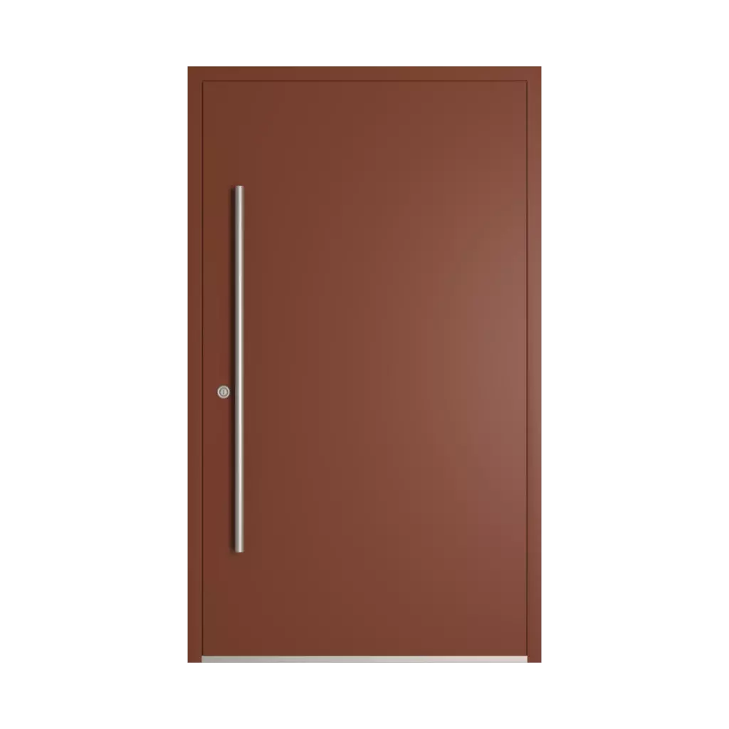 RAL 8029 Pearl copper entry-doors models dindecor 6132-black  