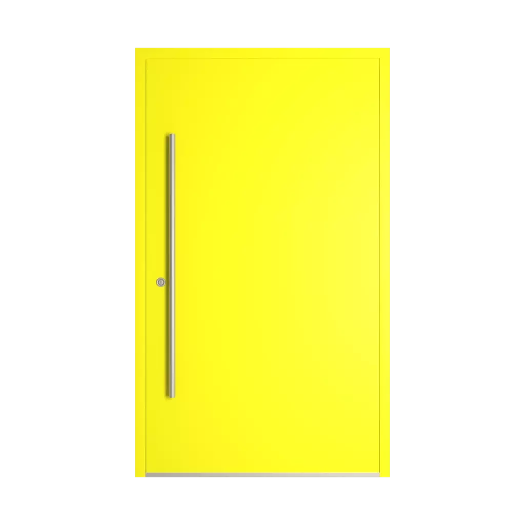 RAL 1026 Luminous yellow entry-doors models adezo wilno  