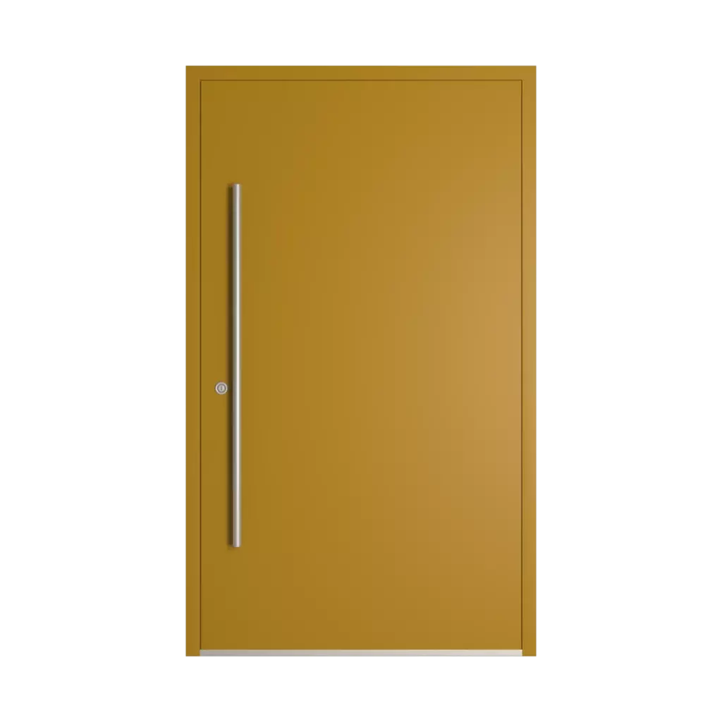 RAL 1027 Curry entry-doors models dindecor 6132-black  