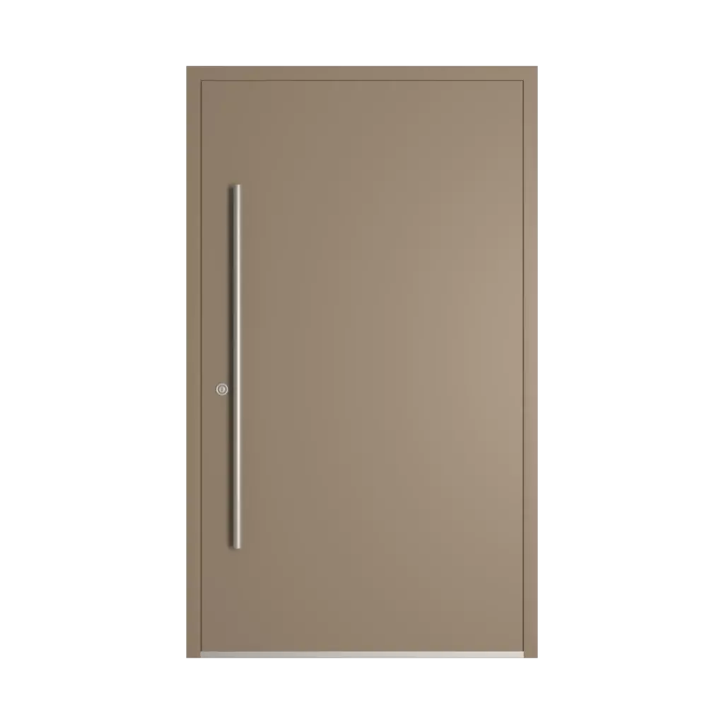 RAL 1035 Pearl beige entry-doors models-of-door-fillings aluminum full