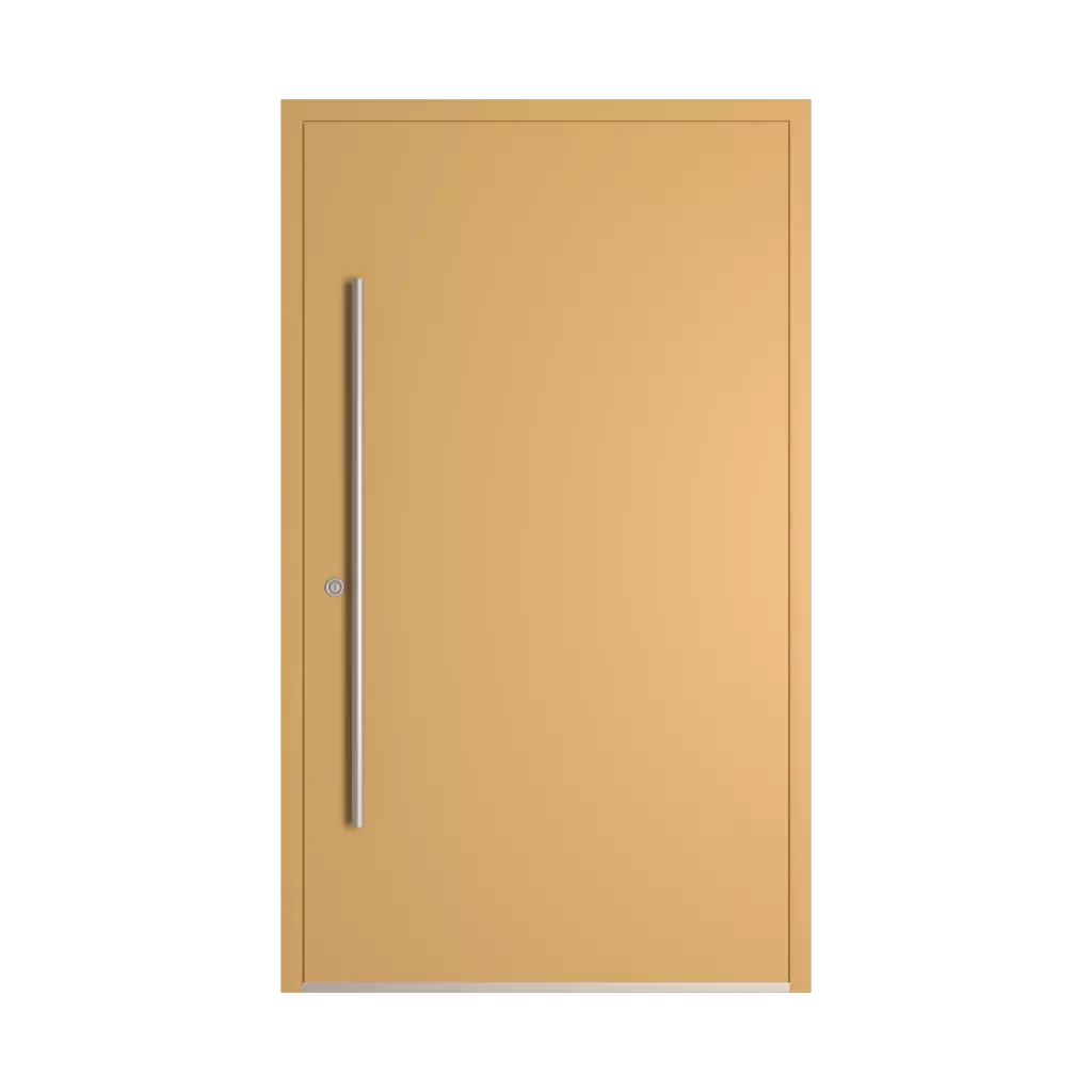 RAL 1002 Sand yellow entry-doors models-of-door-fillings wood without-glazing