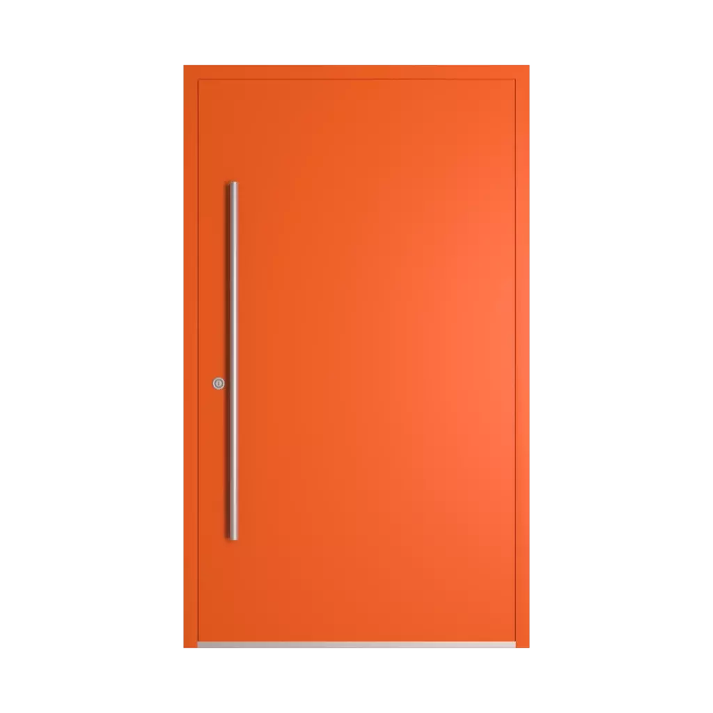 RAL 2004 Pure orange entry-doors models dindecor 6124-pwz  