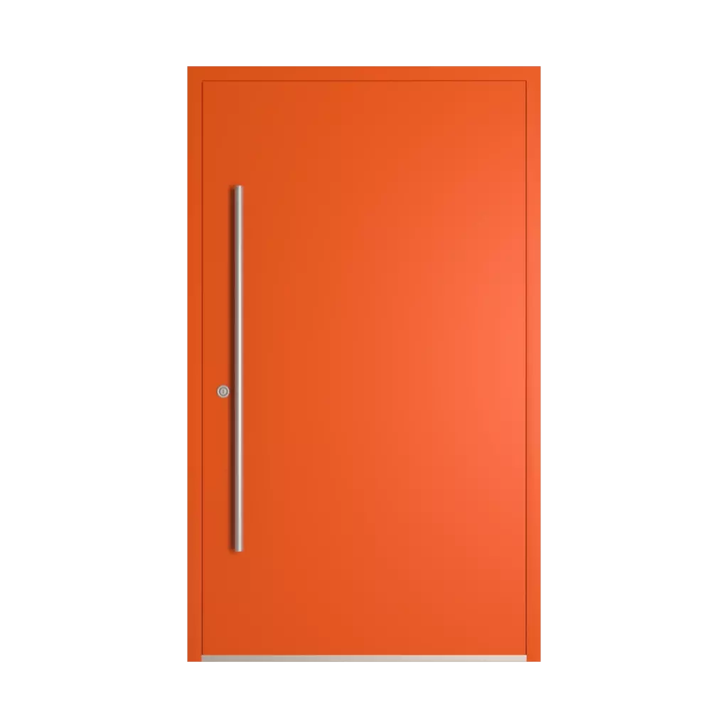 RAL 2009 Traffic orange entry-doors models adezo wilno  