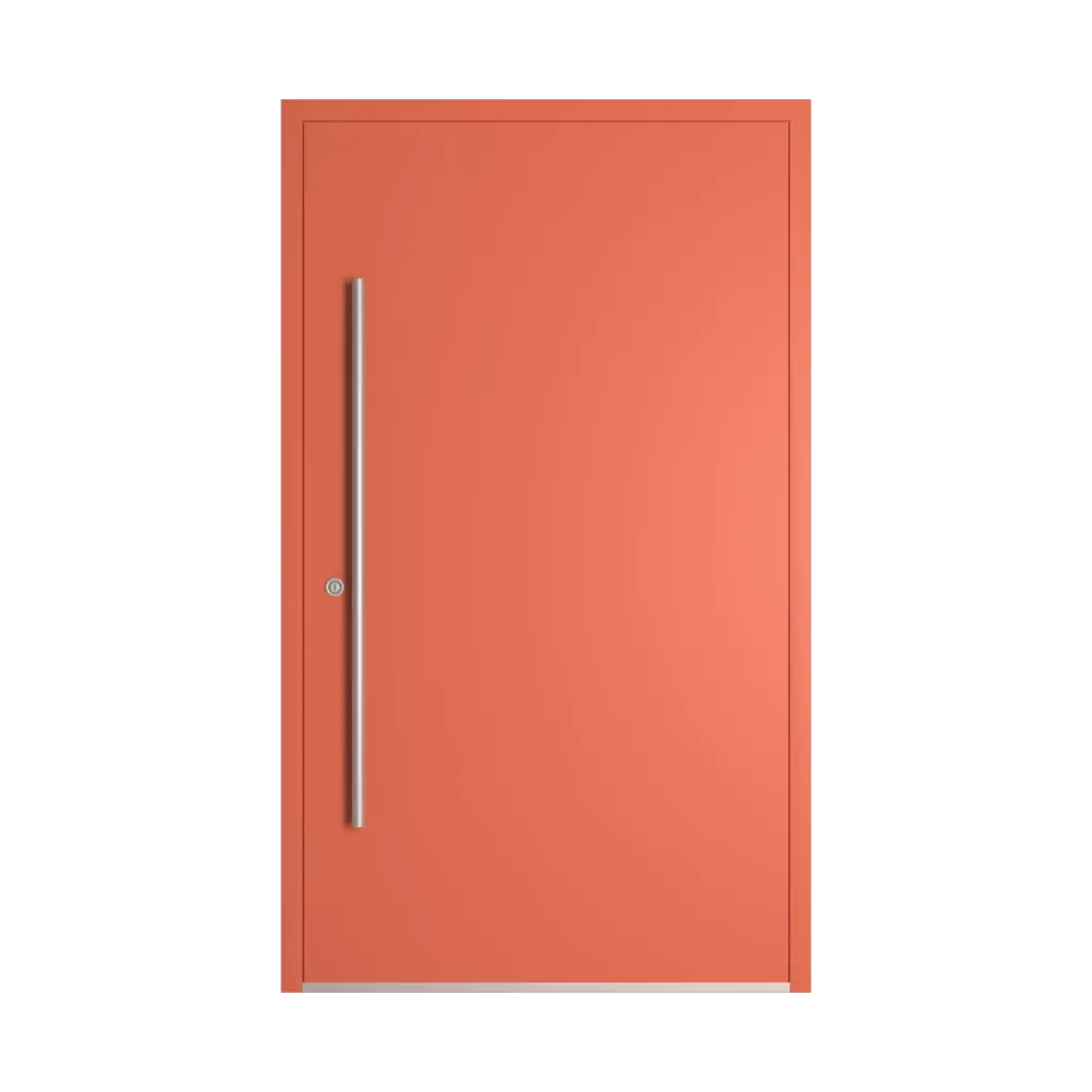 RAL 2012 Salmon orange entry-doors models dindecor sk01-beton  