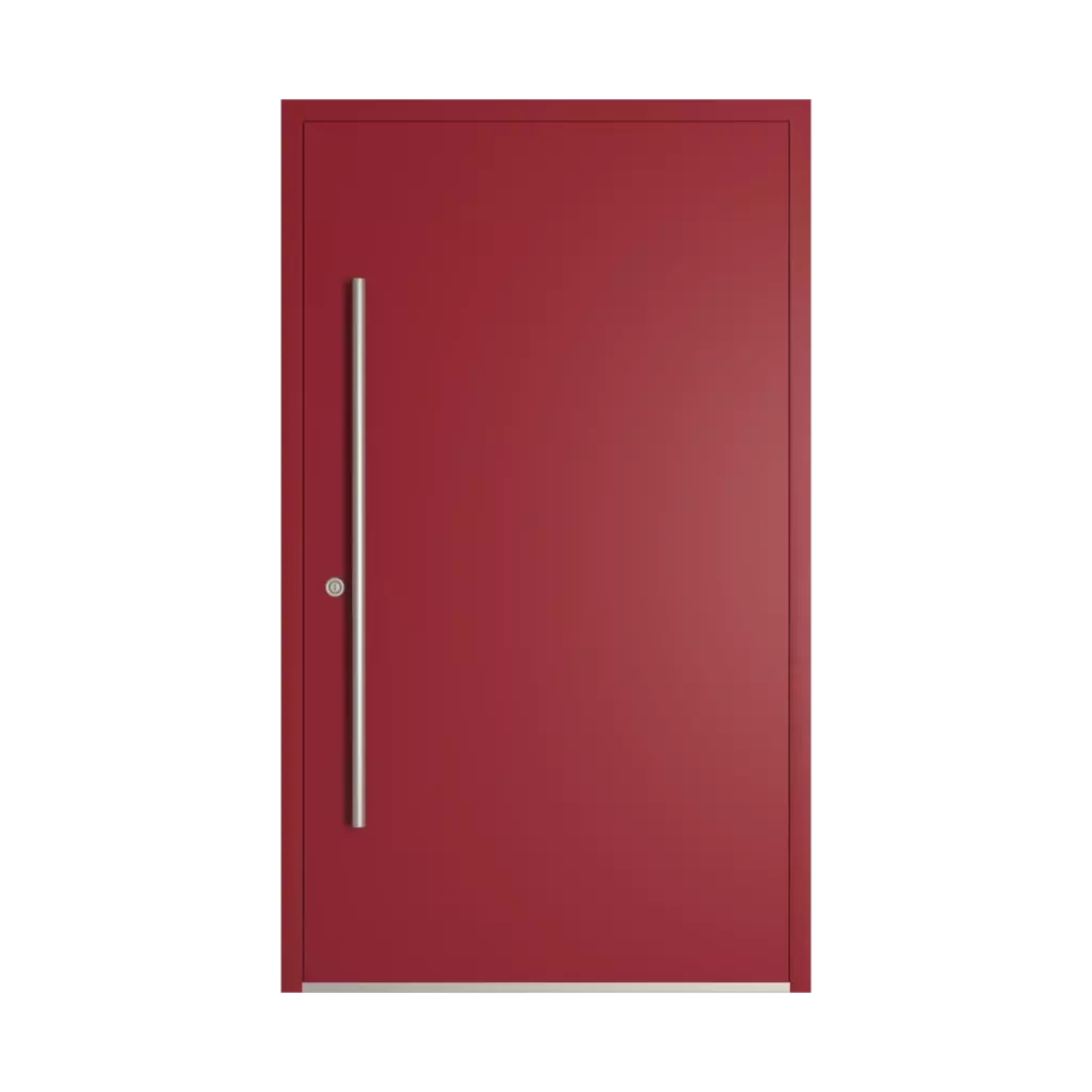 RAL 3003 Ruby red entry-doors models dindecor 6132-black  