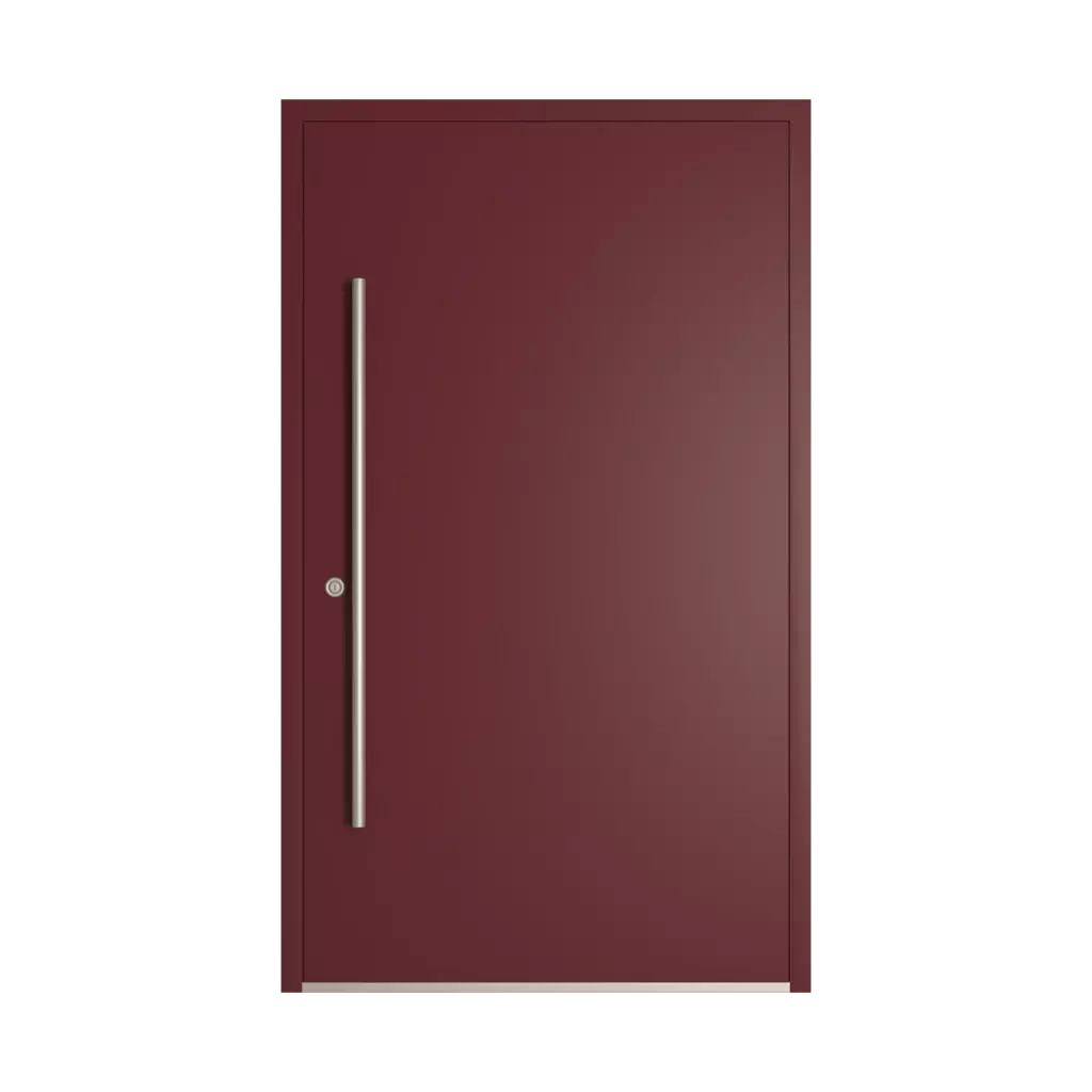 RAL 3005 Wine red entry-doors models dindecor 6118-pwz  