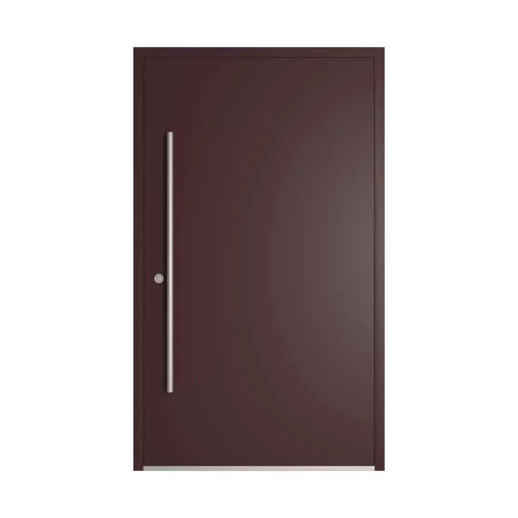 RAL 3007 Black red entry-doors models-of-door-fillings aluminum full