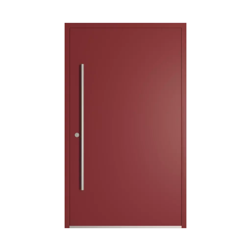 RAL 3011 Brown red entry-doors models-of-door-fillings wood without-glazing